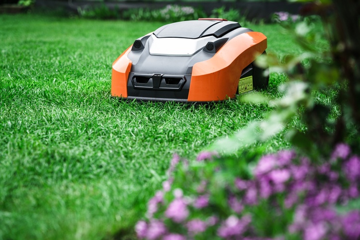 robot trawnikowy kosi trawnik